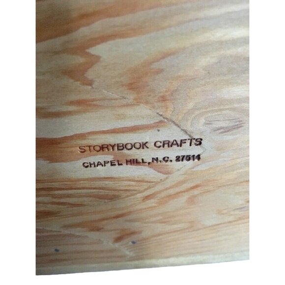 Vintage Wooden Geometric Shape Puzzle By Storybook Crafts Chapel Hill N.C. Handm - Picture 5 of 7